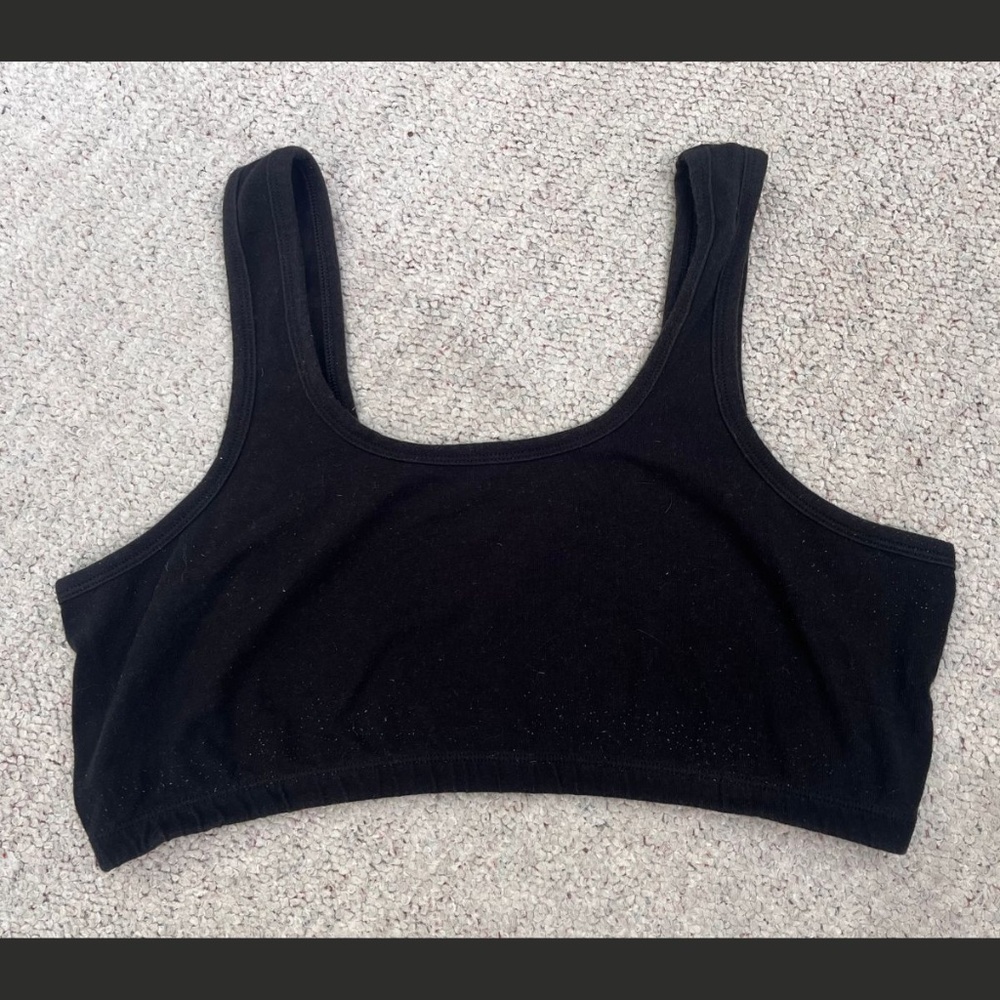 Arq Wide Strap Bra in Black Size 3X
